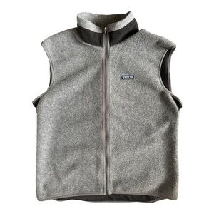 Vintage Patagonia Flyer Vest XL 24002 USA Made - Grey Fleece 1999